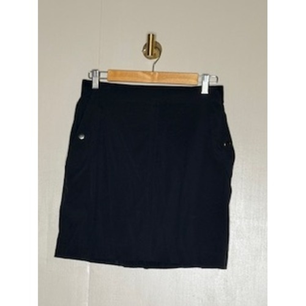 Athleta Black Performance Skirt Size 10 Stretch Athletic Golf Travel